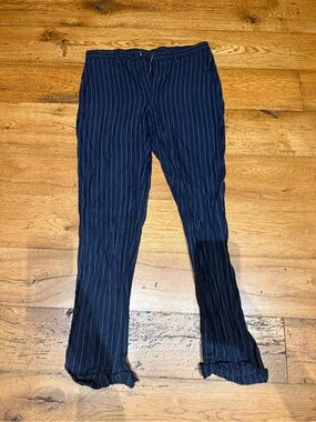POLO Ralph Lauren 30/30 Men's Navy Pinstripe Dress Pants with fun details